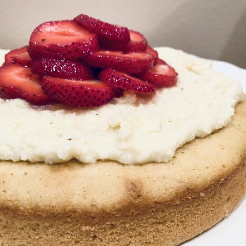 Wild Strawberry Lemon Olive Oil Cake