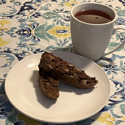 Chocolate Chai Lavender Biscotti