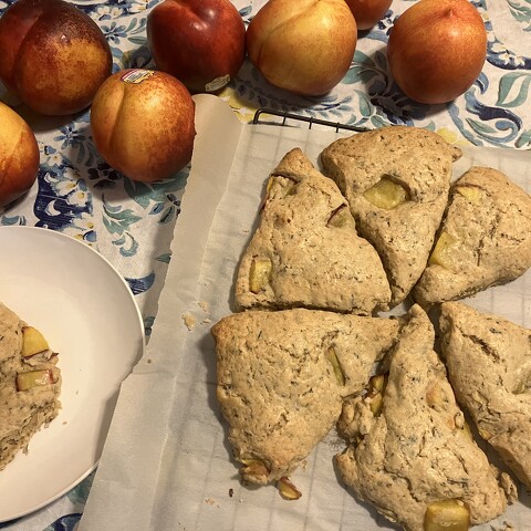 Earl Grey Bravo and Nectarine Scones